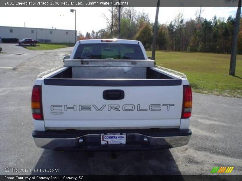 Summit White / Graphite 2001 Chevrolet Silverado 1500 Regular Cab