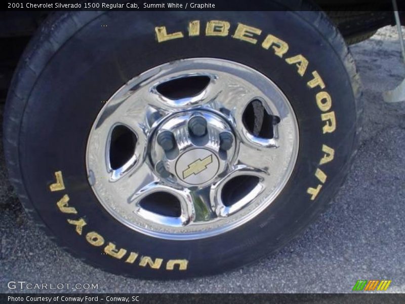 Summit White / Graphite 2001 Chevrolet Silverado 1500 Regular Cab