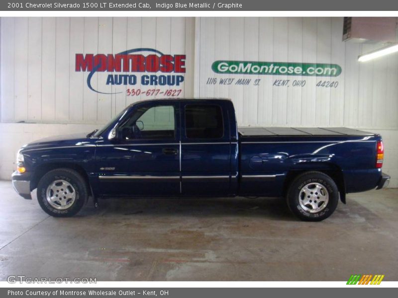 Indigo Blue Metallic / Graphite 2001 Chevrolet Silverado 1500 LT Extended Cab