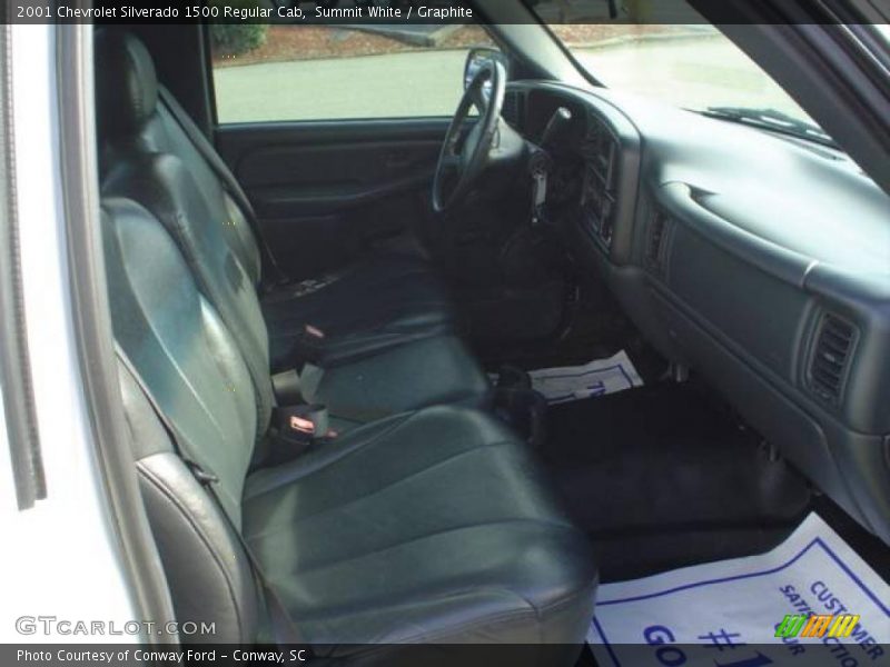 Summit White / Graphite 2001 Chevrolet Silverado 1500 Regular Cab