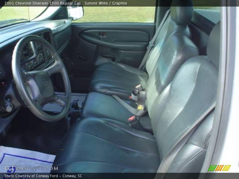 Summit White / Graphite 2001 Chevrolet Silverado 1500 Regular Cab