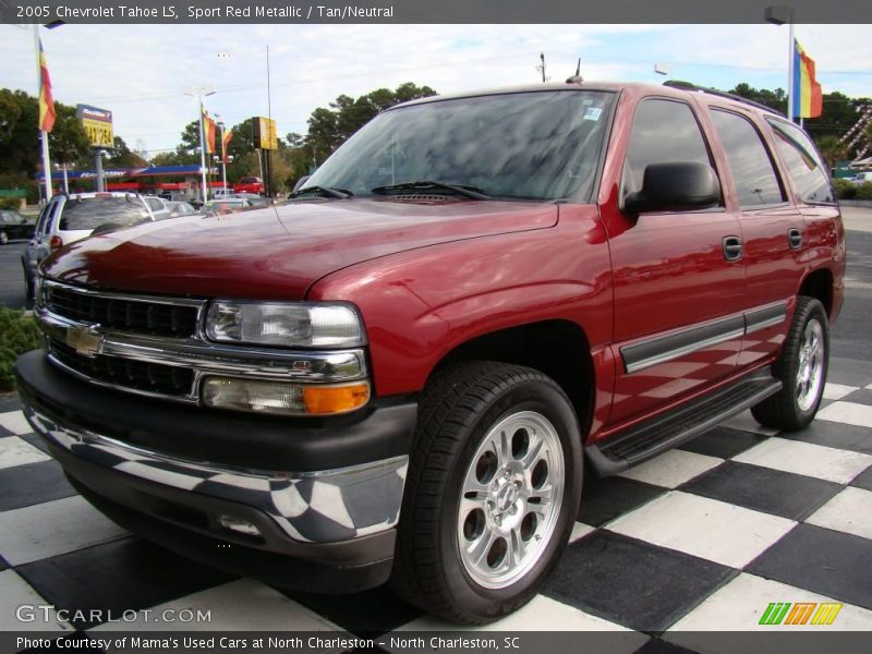 Sport Red Metallic / Tan/Neutral 2005 Chevrolet Tahoe LS