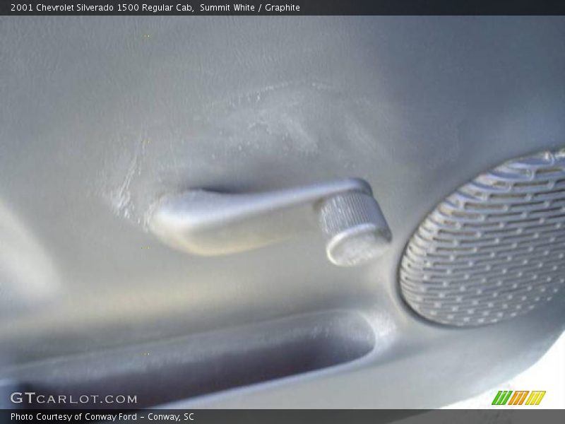 Summit White / Graphite 2001 Chevrolet Silverado 1500 Regular Cab