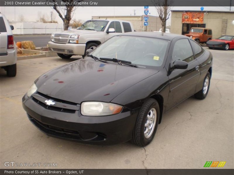 Black / Graphite Gray 2003 Chevrolet Cavalier Coupe