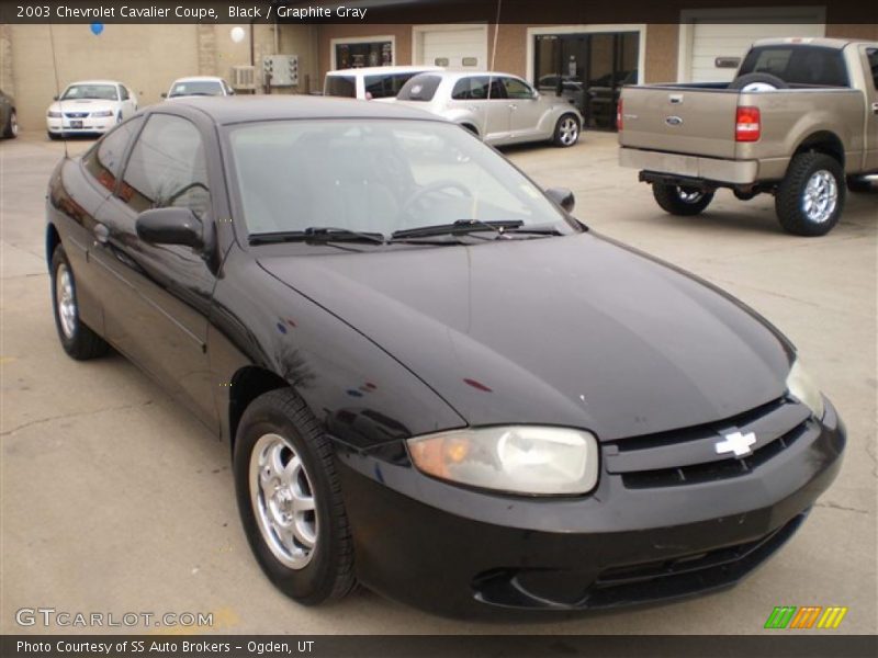 Black / Graphite Gray 2003 Chevrolet Cavalier Coupe