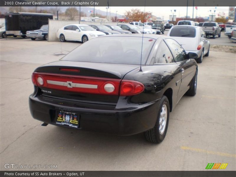 Black / Graphite Gray 2003 Chevrolet Cavalier Coupe