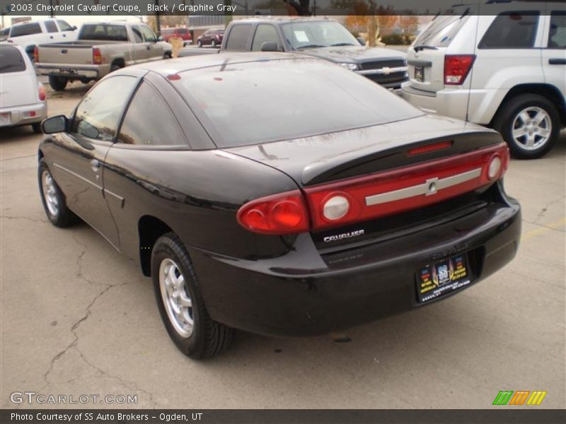 Black / Graphite Gray 2003 Chevrolet Cavalier Coupe
