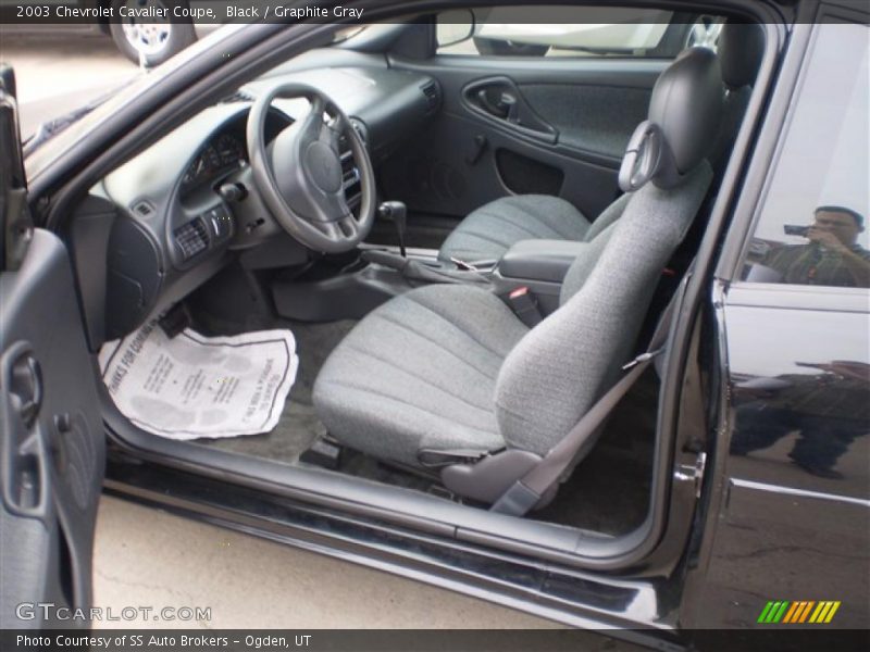 Black / Graphite Gray 2003 Chevrolet Cavalier Coupe