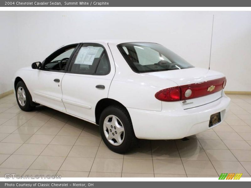 Summit White / Graphite 2004 Chevrolet Cavalier Sedan