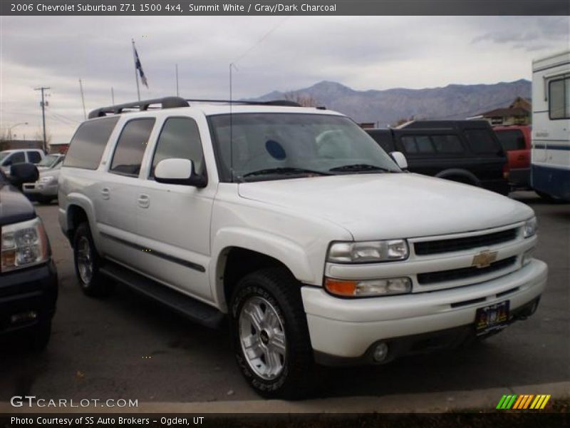 Summit White / Gray/Dark Charcoal 2006 Chevrolet Suburban Z71 1500 4x4