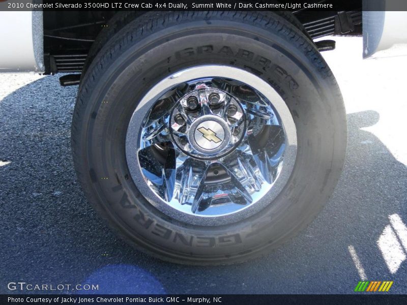 Summit White / Dark Cashmere/Light Cashmere 2010 Chevrolet Silverado 3500HD LTZ Crew Cab 4x4 Dually