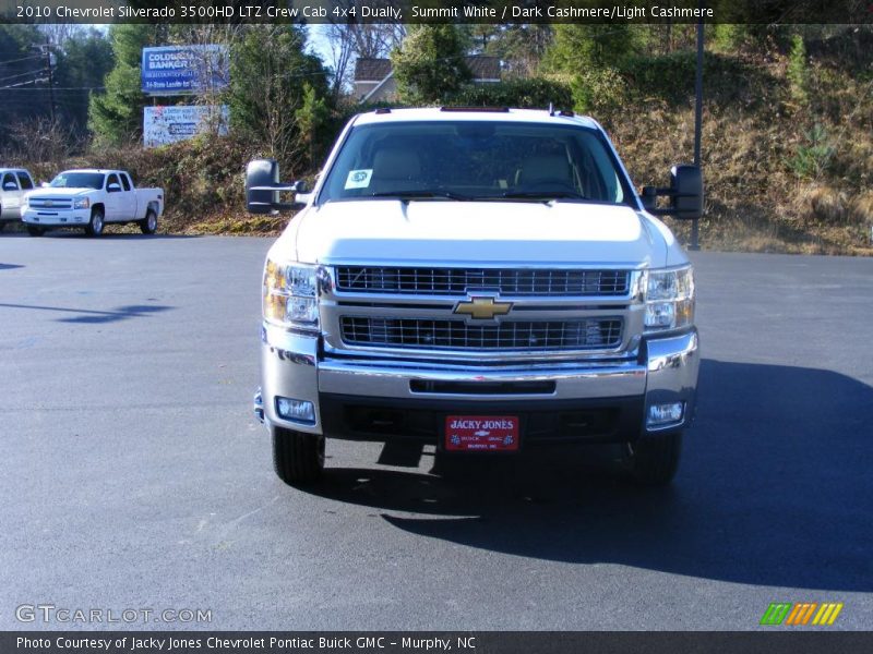 Summit White / Dark Cashmere/Light Cashmere 2010 Chevrolet Silverado 3500HD LTZ Crew Cab 4x4 Dually