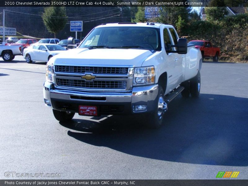 Summit White / Dark Cashmere/Light Cashmere 2010 Chevrolet Silverado 3500HD LTZ Crew Cab 4x4 Dually