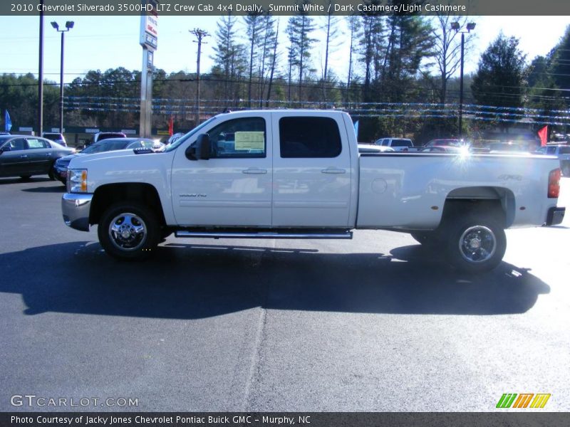 Summit White / Dark Cashmere/Light Cashmere 2010 Chevrolet Silverado 3500HD LTZ Crew Cab 4x4 Dually