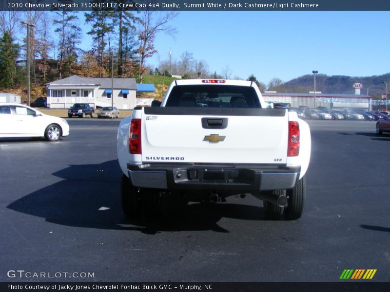 Summit White / Dark Cashmere/Light Cashmere 2010 Chevrolet Silverado 3500HD LTZ Crew Cab 4x4 Dually