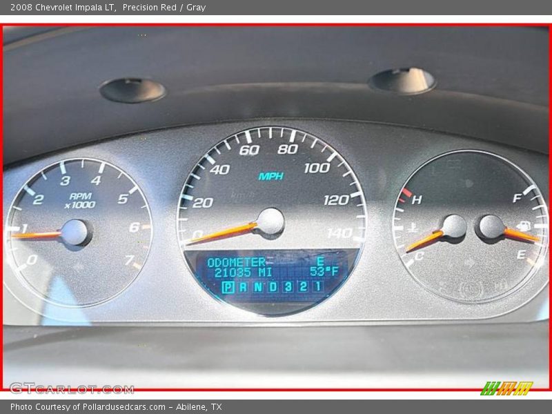 Precision Red / Gray 2008 Chevrolet Impala LT