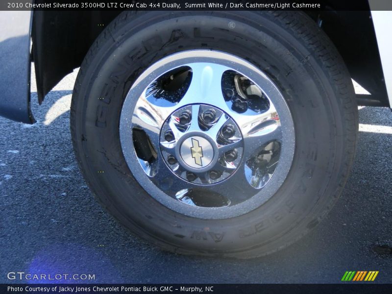 Summit White / Dark Cashmere/Light Cashmere 2010 Chevrolet Silverado 3500HD LTZ Crew Cab 4x4 Dually