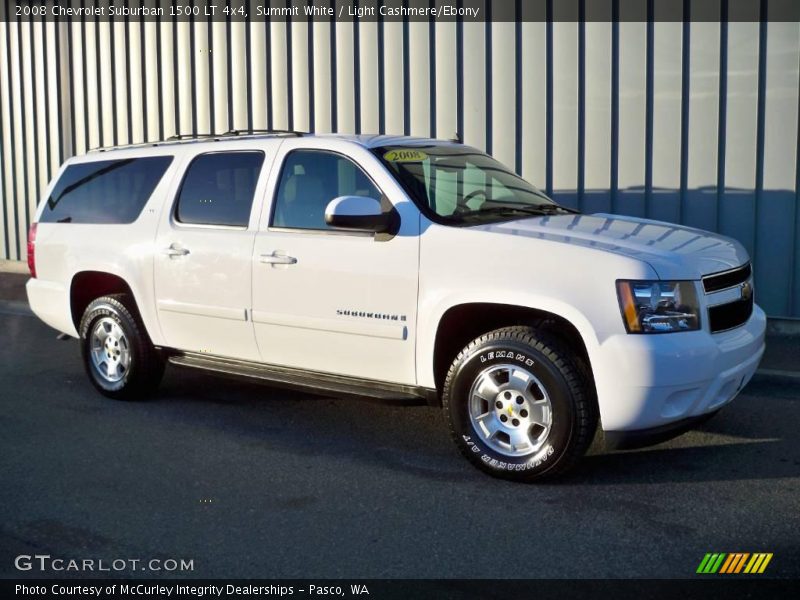 Summit White / Light Cashmere/Ebony 2008 Chevrolet Suburban 1500 LT 4x4