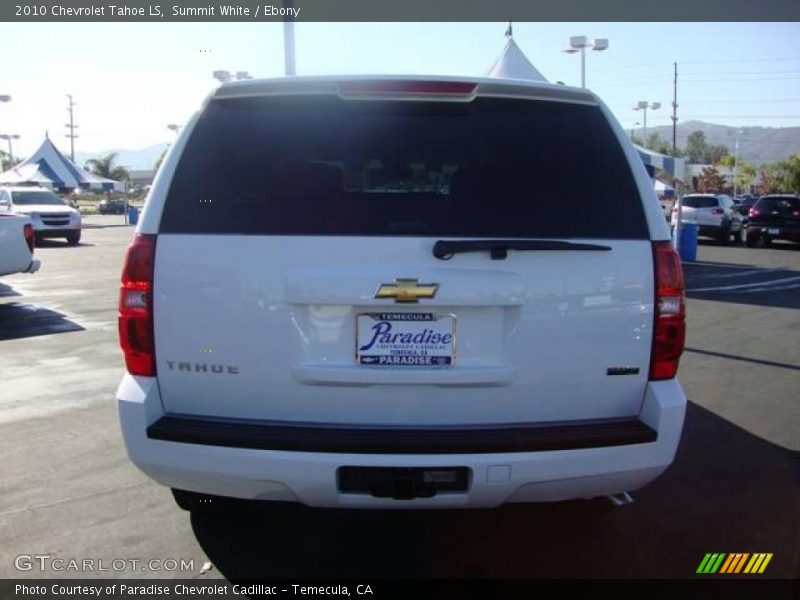 Summit White / Ebony 2010 Chevrolet Tahoe LS