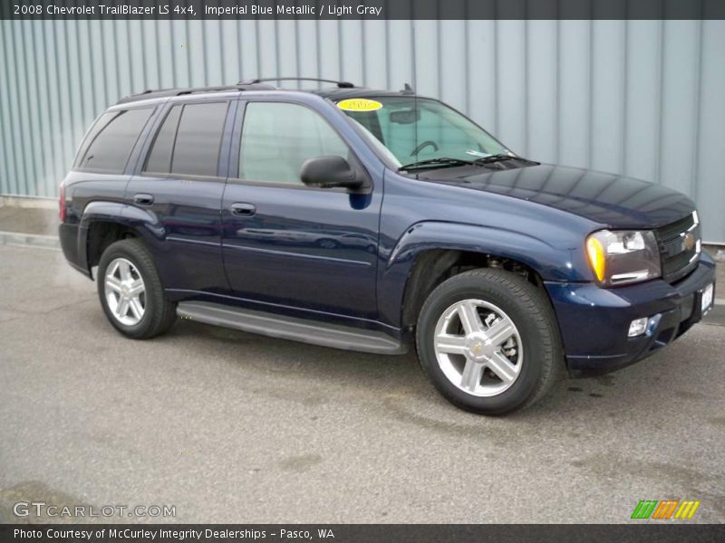Imperial Blue Metallic / Light Gray 2008 Chevrolet TrailBlazer LS 4x4