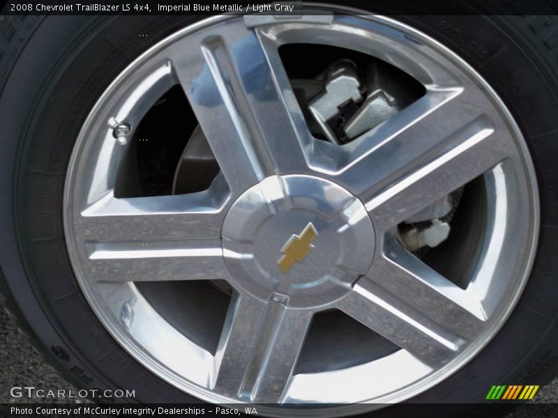 Imperial Blue Metallic / Light Gray 2008 Chevrolet TrailBlazer LS 4x4