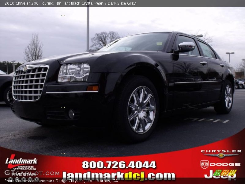 Brilliant Black Crystal Pearl / Dark Slate Gray 2010 Chrysler 300 Touring