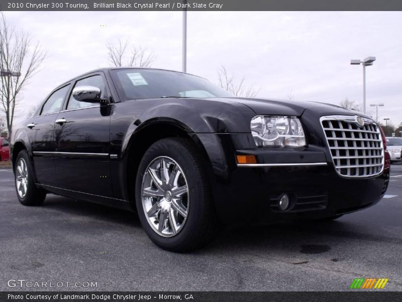 Brilliant Black Crystal Pearl / Dark Slate Gray 2010 Chrysler 300 Touring