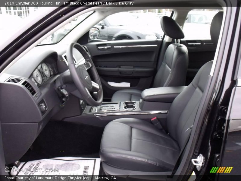 Brilliant Black Crystal Pearl / Dark Slate Gray 2010 Chrysler 300 Touring