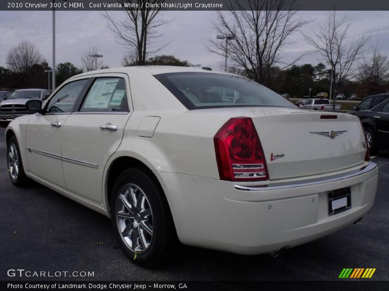 Cool Vanilla White / Dark Khaki/Light Graystone 2010 Chrysler 300 C HEMI