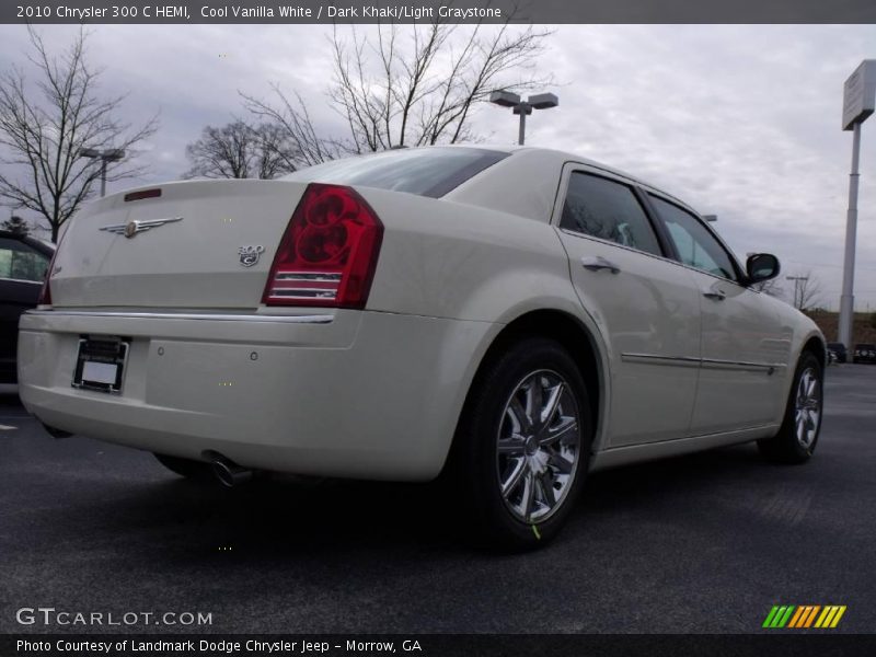 Cool Vanilla White / Dark Khaki/Light Graystone 2010 Chrysler 300 C HEMI
