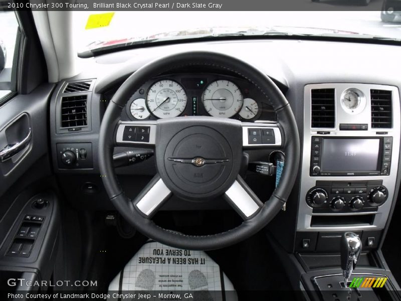 Brilliant Black Crystal Pearl / Dark Slate Gray 2010 Chrysler 300 Touring