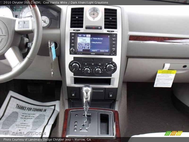 Cool Vanilla White / Dark Khaki/Light Graystone 2010 Chrysler 300 C HEMI