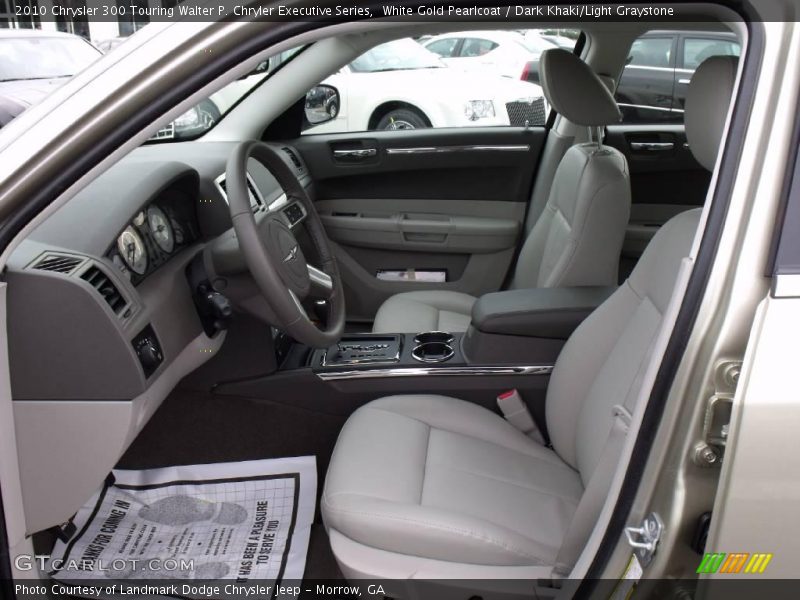 White Gold Pearlcoat / Dark Khaki/Light Graystone 2010 Chrysler 300 Touring Walter P. Chryler Executive Series