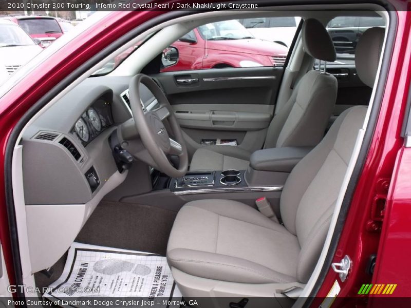 Inferno Red Crystal Pearl / Dark Khaki/Light Graystone 2010 Chrysler 300 Touring