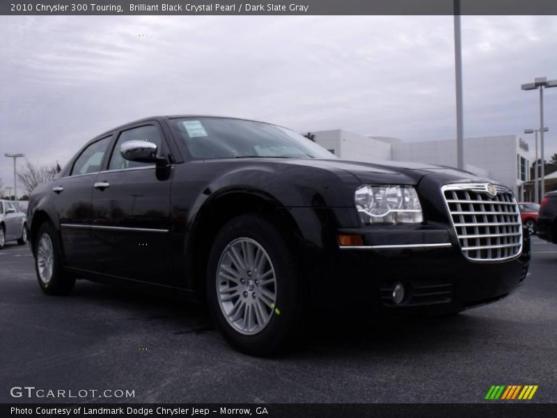 Brilliant Black Crystal Pearl / Dark Slate Gray 2010 Chrysler 300 Touring