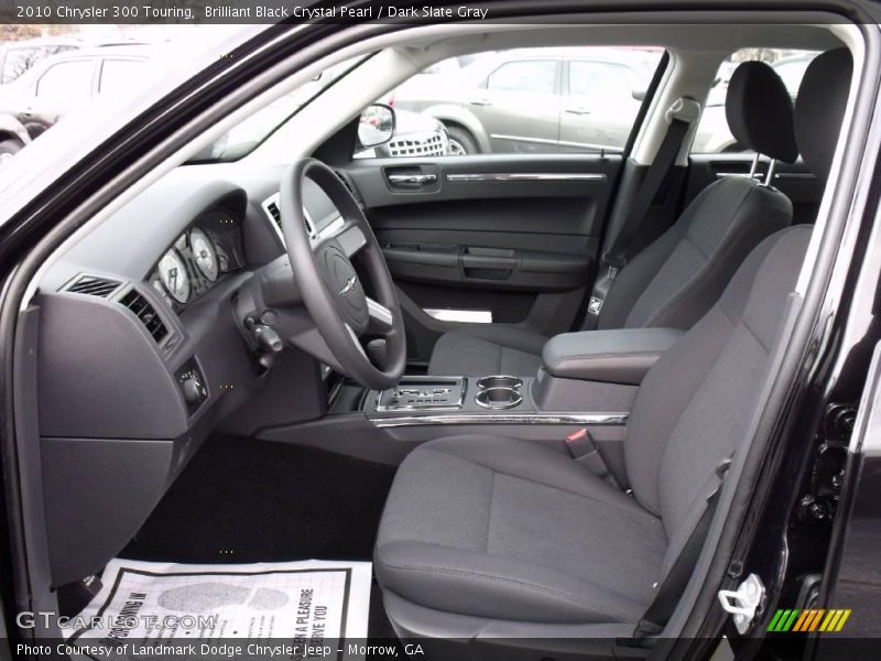 Brilliant Black Crystal Pearl / Dark Slate Gray 2010 Chrysler 300 Touring