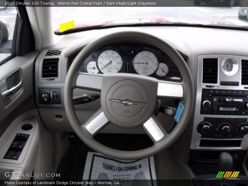 Inferno Red Crystal Pearl / Dark Khaki/Light Graystone 2010 Chrysler 300 Touring