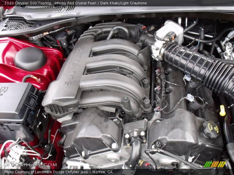 Inferno Red Crystal Pearl / Dark Khaki/Light Graystone 2010 Chrysler 300 Touring