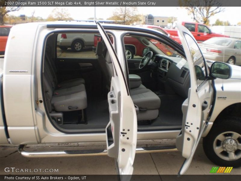 Bright Silver Metallic / Medium Slate Gray 2007 Dodge Ram 1500 SLT Mega Cab 4x4