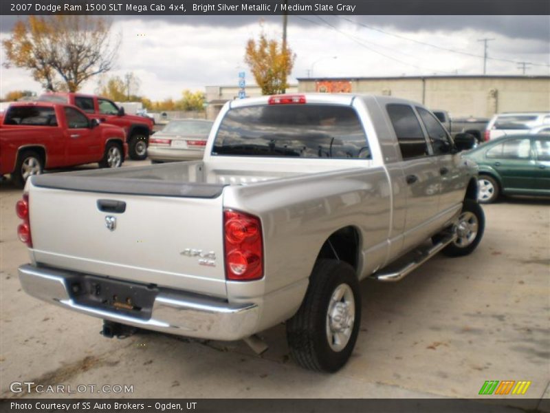 Bright Silver Metallic / Medium Slate Gray 2007 Dodge Ram 1500 SLT Mega Cab 4x4