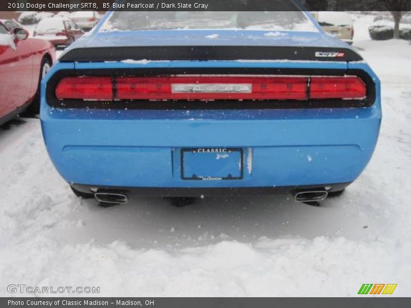 B5 Blue Pearlcoat / Dark Slate Gray 2010 Dodge Challenger SRT8