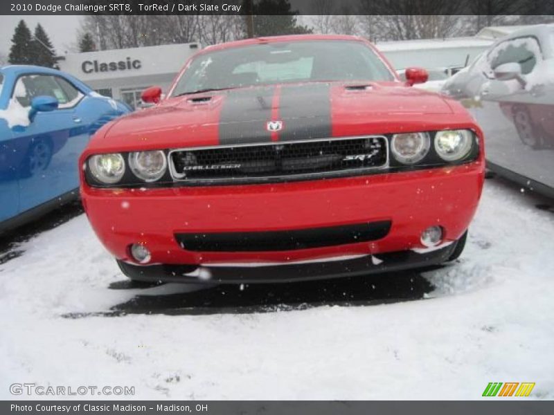 TorRed / Dark Slate Gray 2010 Dodge Challenger SRT8