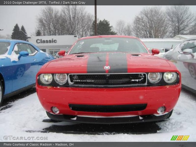 TorRed / Dark Slate Gray 2010 Dodge Challenger SRT8
