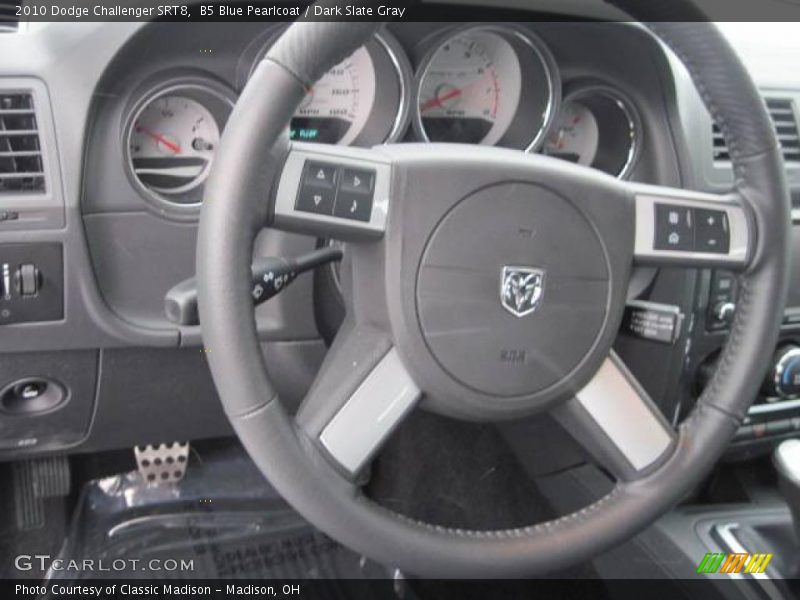 B5 Blue Pearlcoat / Dark Slate Gray 2010 Dodge Challenger SRT8