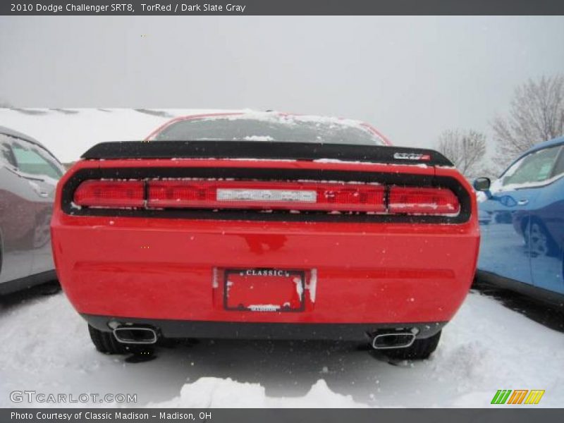 TorRed / Dark Slate Gray 2010 Dodge Challenger SRT8