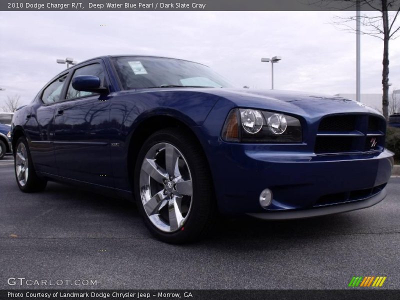 Deep Water Blue Pearl / Dark Slate Gray 2010 Dodge Charger R/T