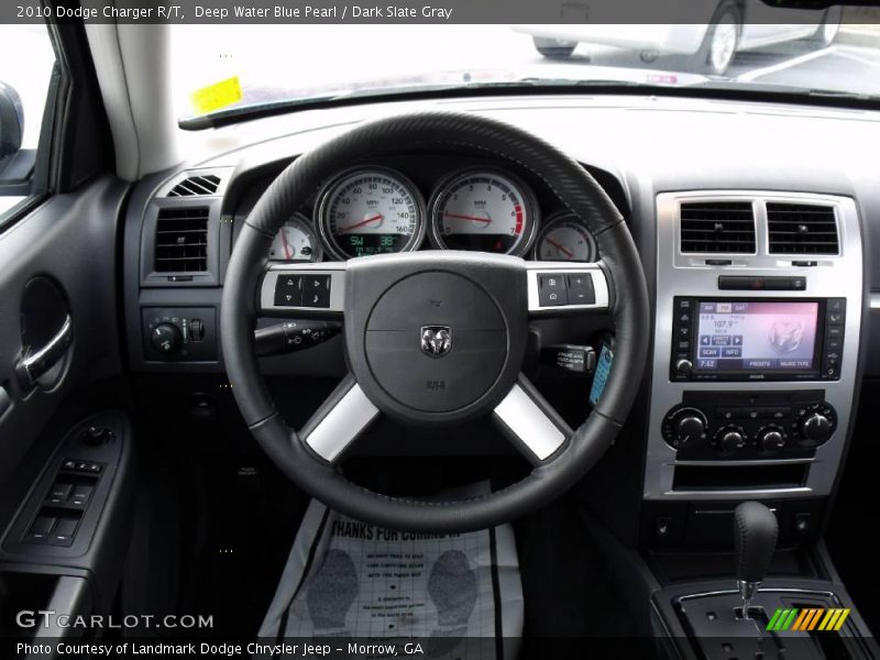 Deep Water Blue Pearl / Dark Slate Gray 2010 Dodge Charger R/T