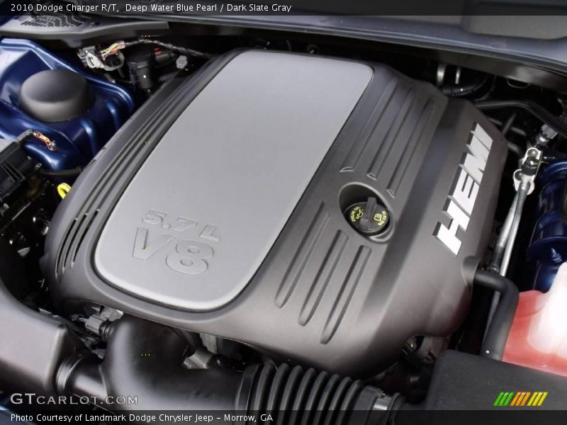 Deep Water Blue Pearl / Dark Slate Gray 2010 Dodge Charger R/T