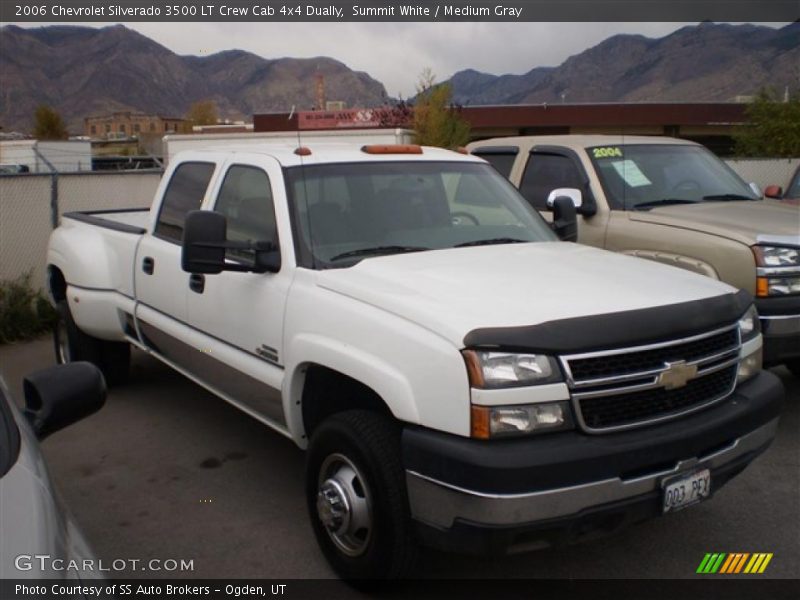Summit White / Medium Gray 2006 Chevrolet Silverado 3500 LT Crew Cab 4x4 Dually