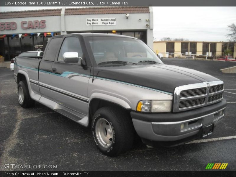 Black / Camel Tan 1997 Dodge Ram 1500 Laramie SLT Extended Cab